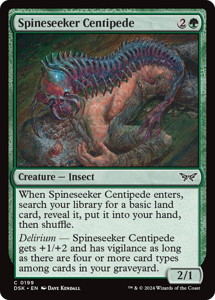 Spineseeker Centipede [Duskmourn: House of Horror] | GrognardGamesBatavia
