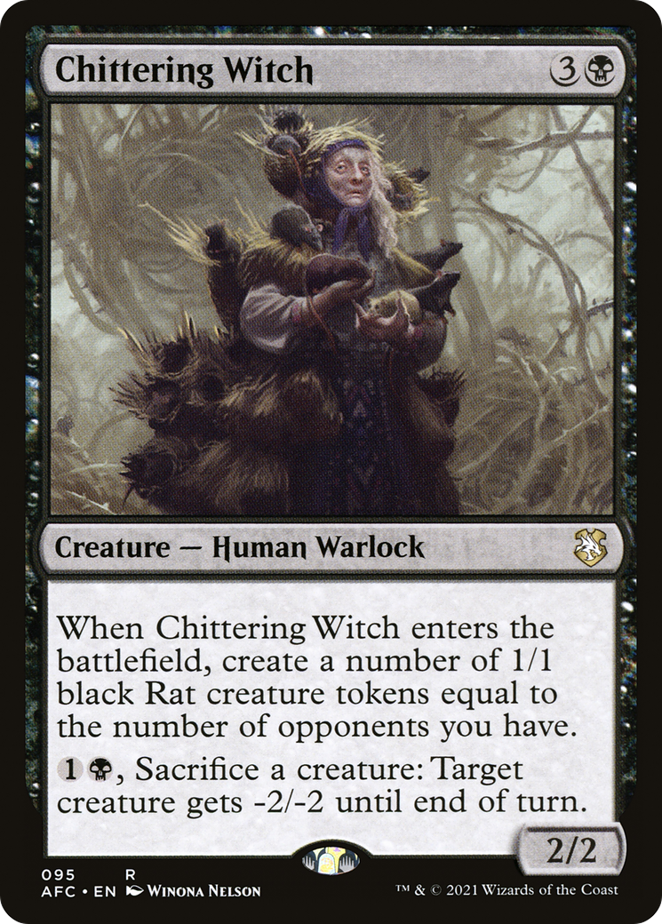 Chittering Witch [Dungeons & Dragons: Adventures in the Forgotten Realms Commander] | GrognardGamesBatavia