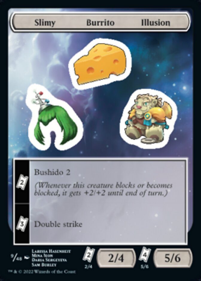 Slimy Burrito Illusion [Unfinity Stickers] | GrognardGamesBatavia