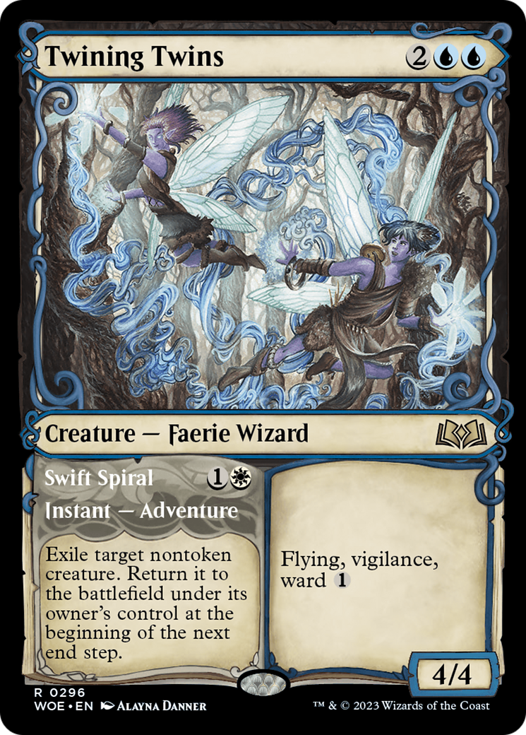 Twining Twins // Swift Spiral (Showcase) [Wilds of Eldraine] | GrognardGamesBatavia