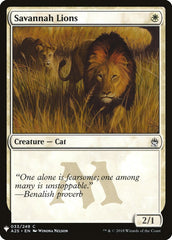 Savannah Lions [Mystery Booster] | GrognardGamesBatavia