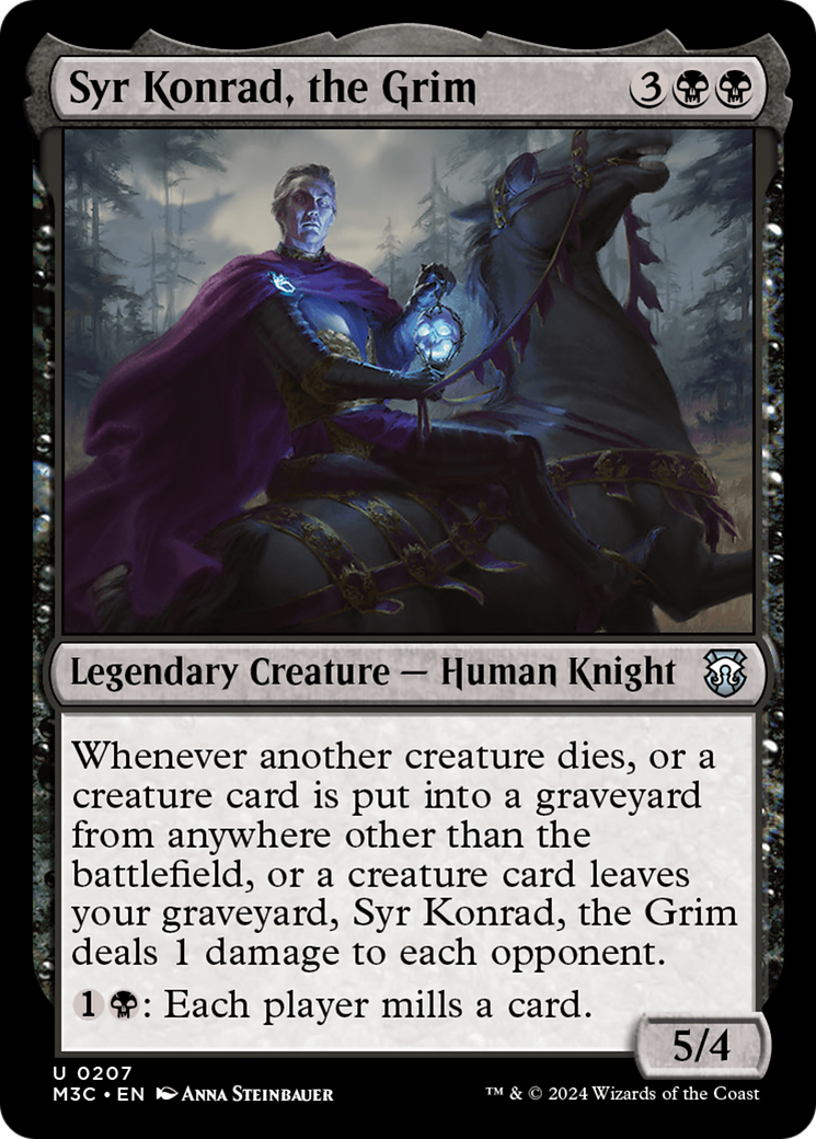 Syr Konrad, the Grim (Ripple Foil) [Modern Horizons 3 Commander] | GrognardGamesBatavia