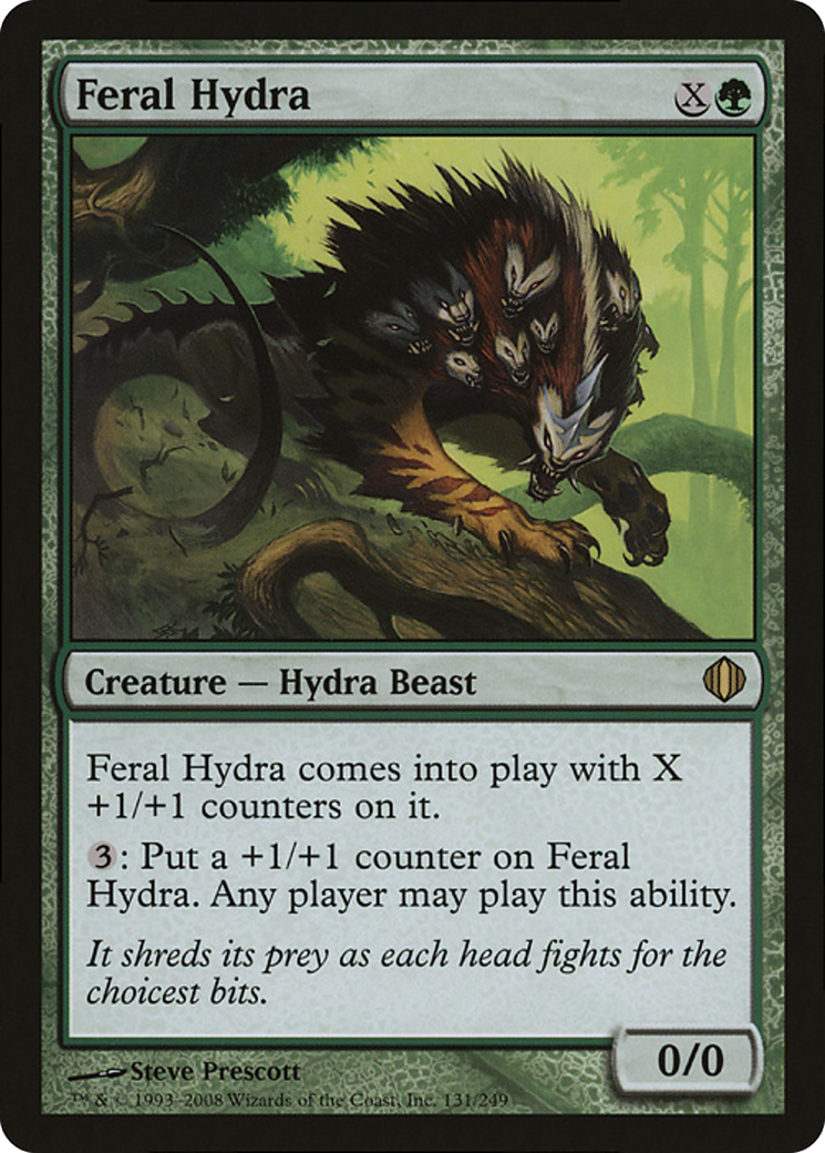 Feral Hydra (Oversized) [Oversize Cards] | GrognardGamesBatavia