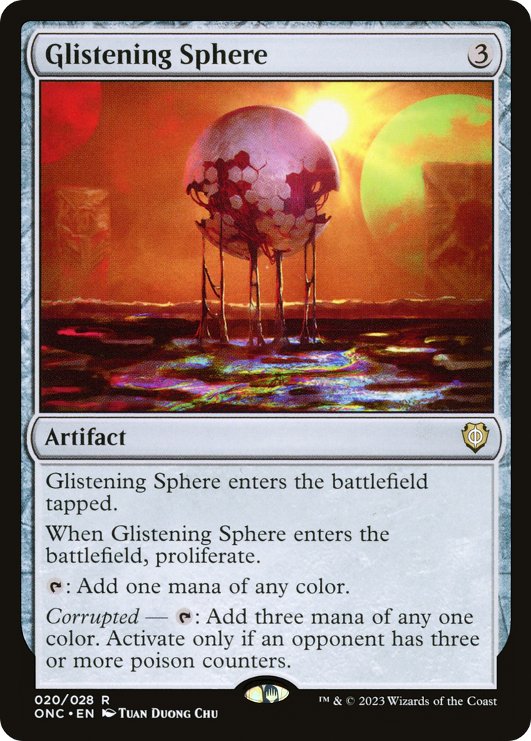 Glistening Sphere [Phyrexia: All Will Be One Commander] | GrognardGamesBatavia