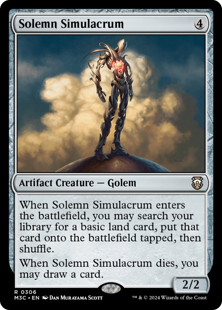 Solemn Simulacrum (Ripple Foil) [Modern Horizons 3 Commander] | GrognardGamesBatavia