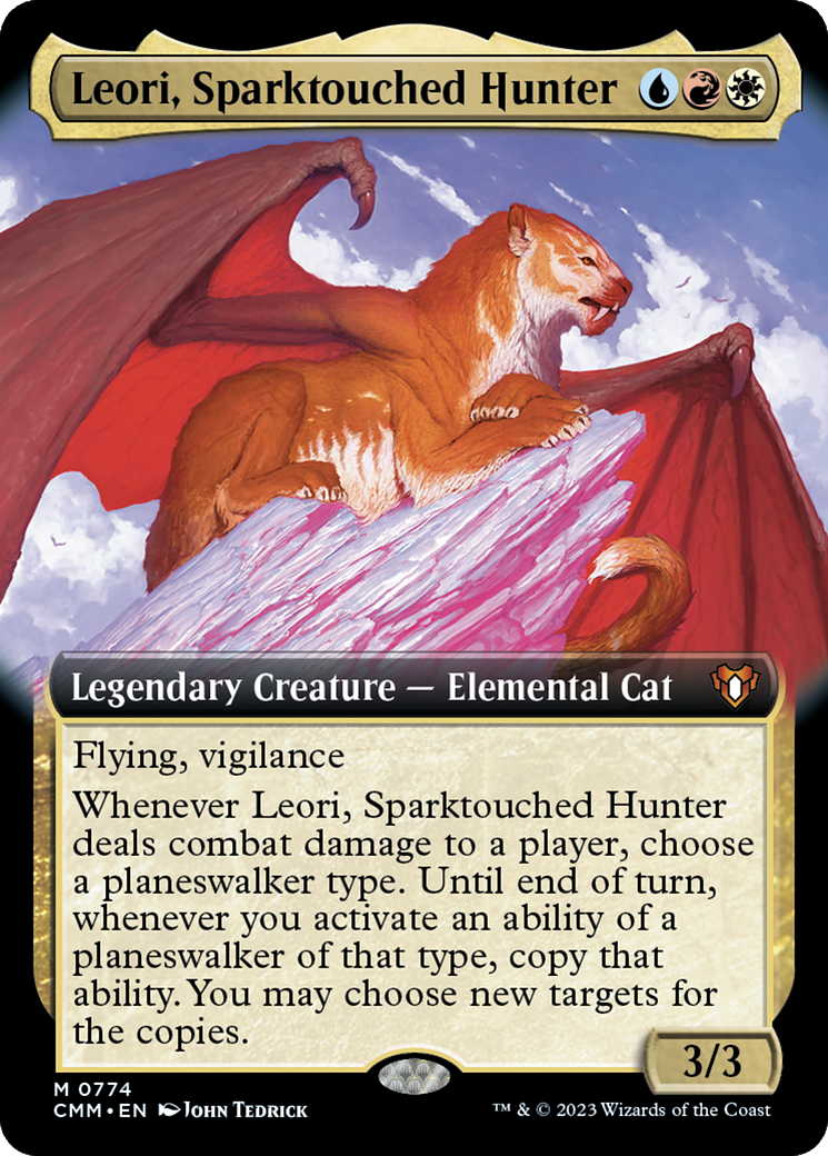 Leori, Sparktouched Hunter (Extended Art) [Commander Masters] | GrognardGamesBatavia