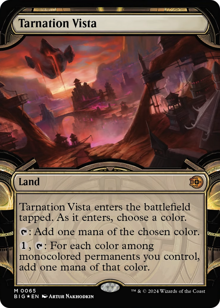 Tarnation Vista (Showcase) (Raised Foil) [Outlaws of Thunder Junction: The Big Score] | GrognardGamesBatavia