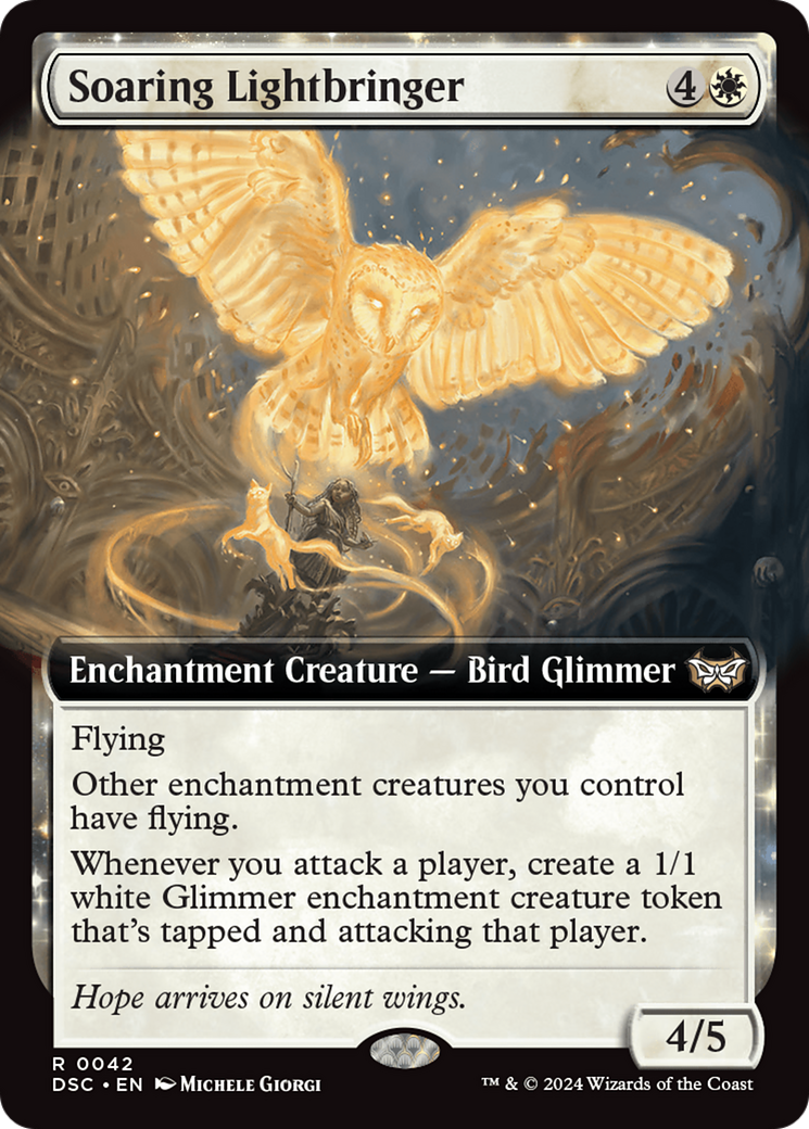 Soaring Lightbringer (Extended Art) [Duskmourn: House of Horror Commander] | GrognardGamesBatavia