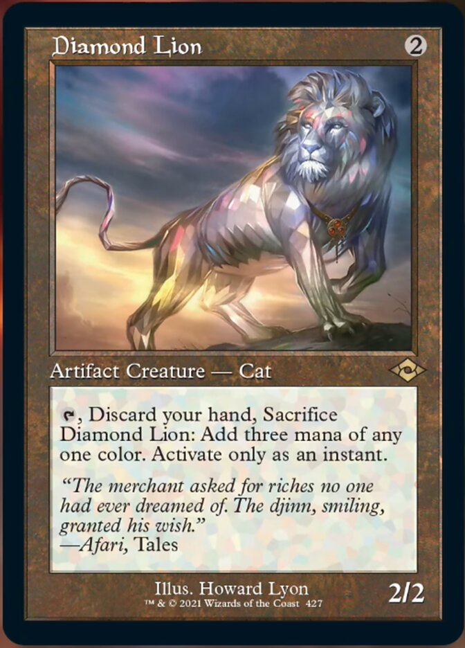 Diamond Lion (Retro Foil Etched) [Modern Horizons 2] | GrognardGamesBatavia