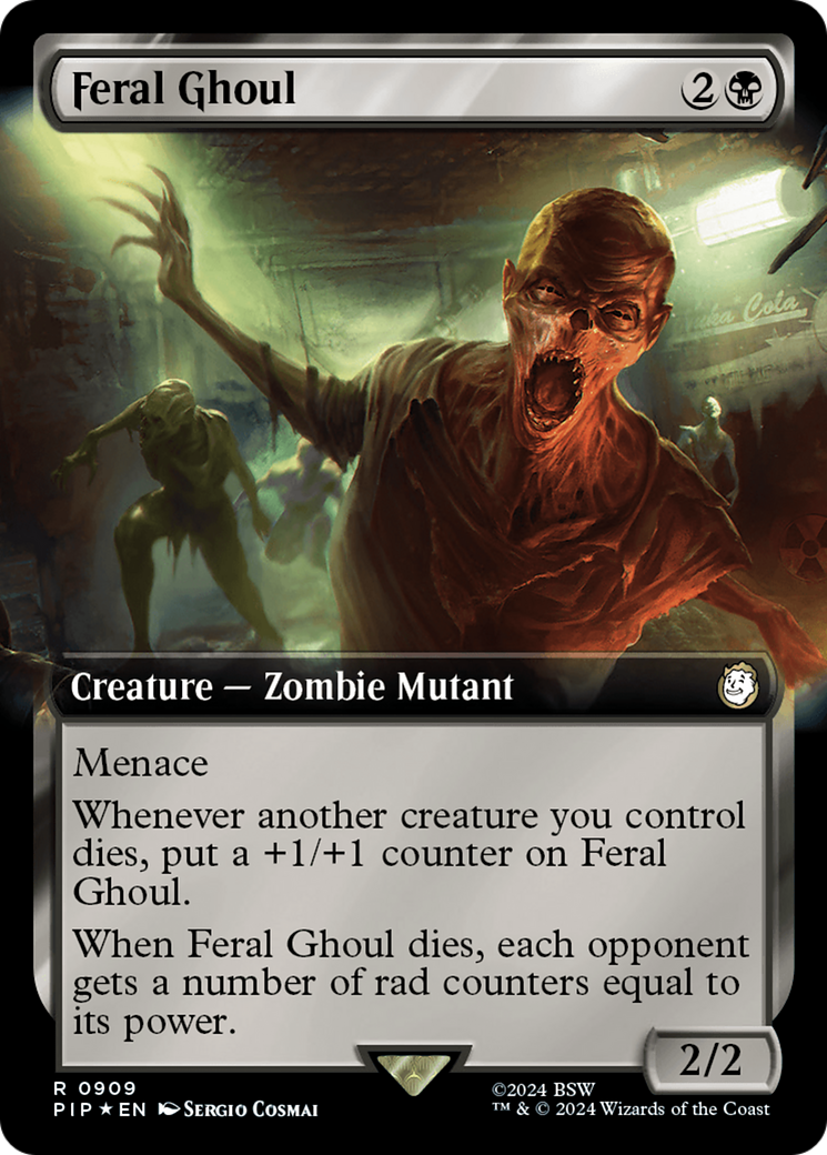 Feral Ghoul (Extended Art) (Surge Foil) [Fallout] | GrognardGamesBatavia