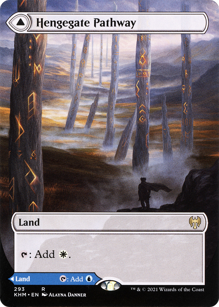 Hengegate Pathway // Mistgate Pathway (Borderless Alternate Art) [Kaldheim] | GrognardGamesBatavia