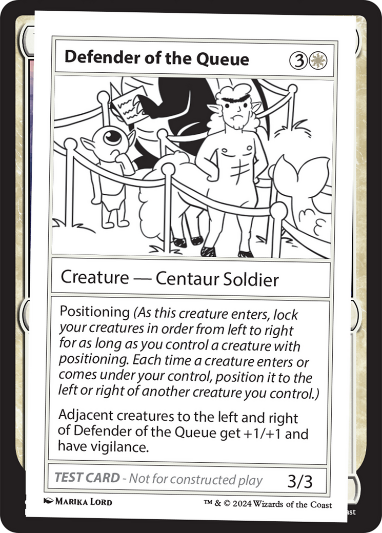 Defender of the Queue [Mystery Booster 2 Playtest Cards] | GrognardGamesBatavia