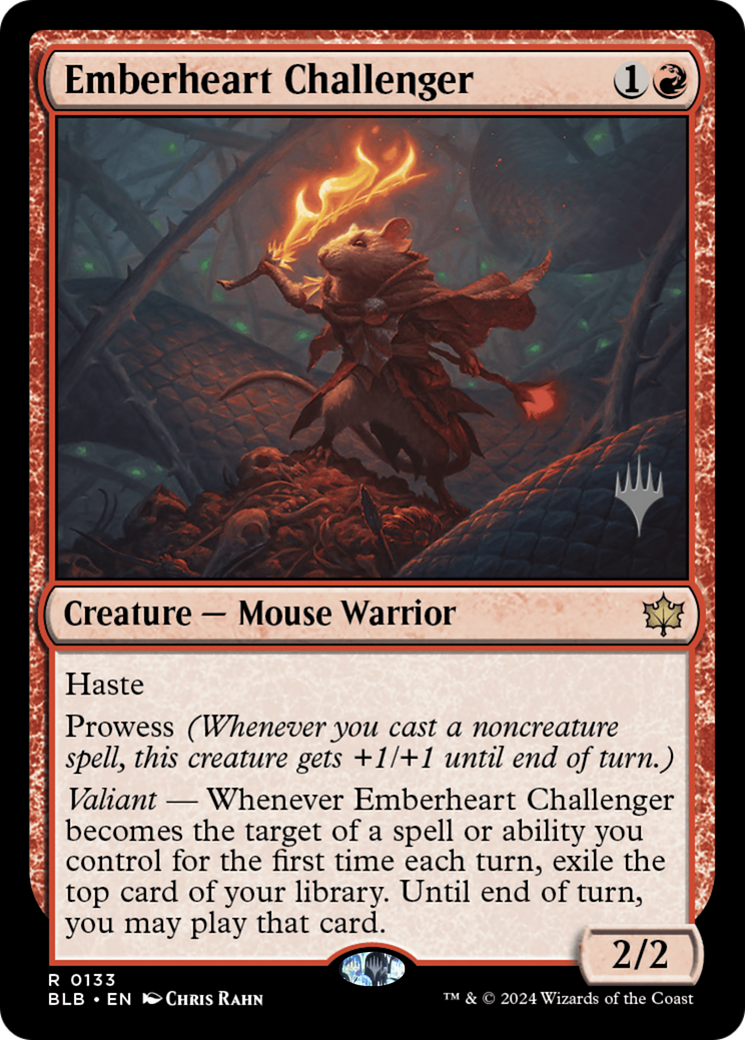 Emberheart Challenger (Promo Pack) [Bloomburrow Promos] | GrognardGamesBatavia
