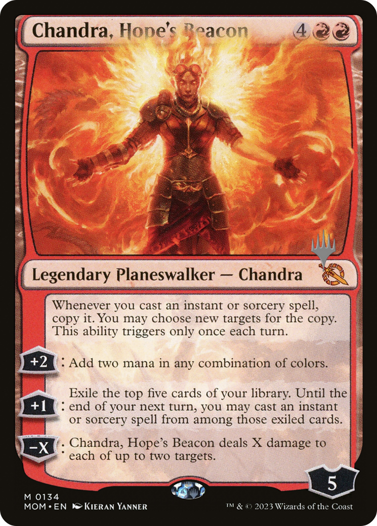 Chandra, Hope's Beacon (Promo Pack) [March of the Machine Promos] | GrognardGamesBatavia