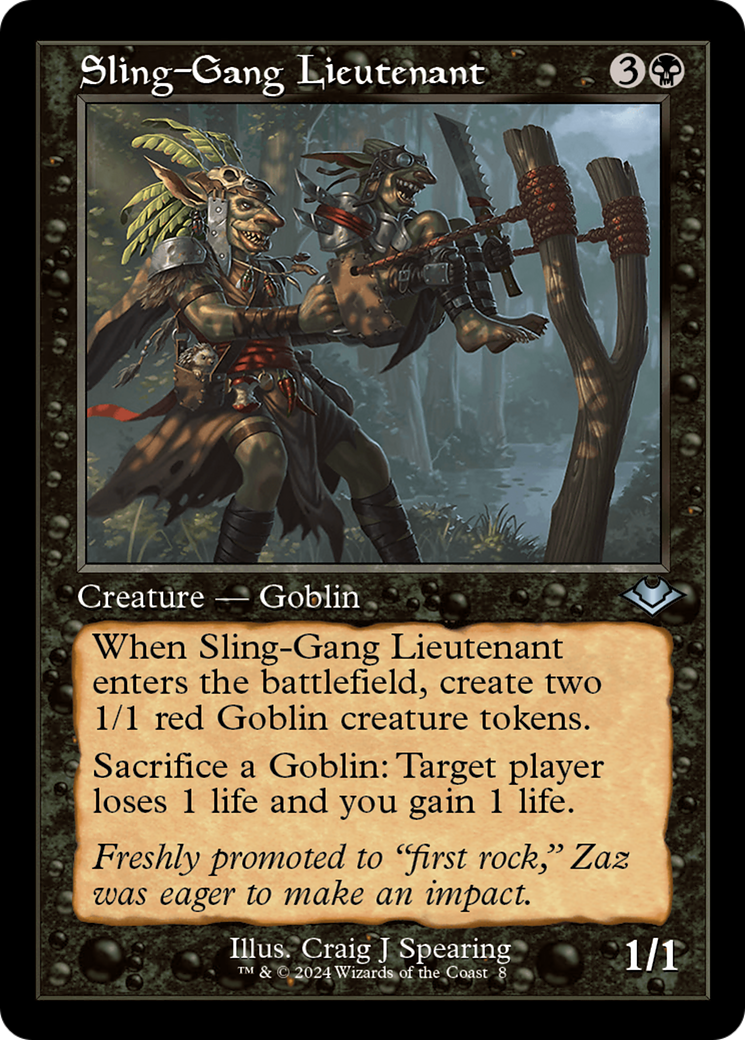 Sling-Gang Lieutenant (Retro) [Modern Horizons] | GrognardGamesBatavia