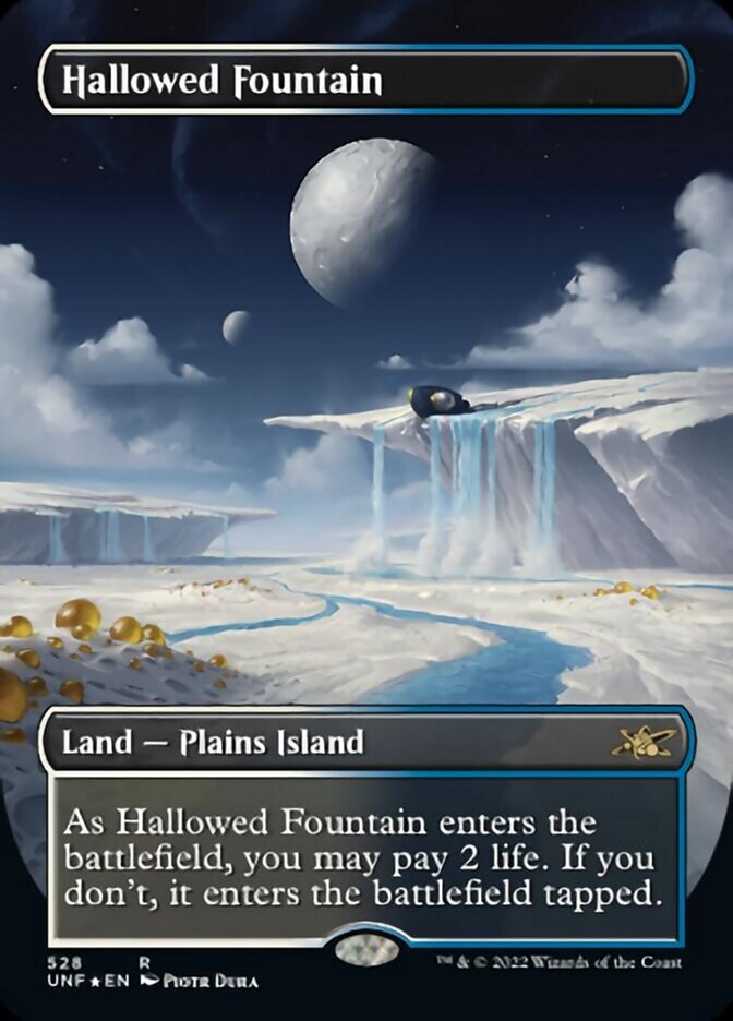 Hallowed Fountain (Borderless) (Galaxy Foil) [Unfinity] | GrognardGamesBatavia