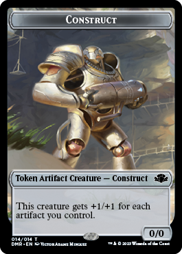 Insect // Construct Double-Sided Token [Dominaria Remastered Tokens] | GrognardGamesBatavia