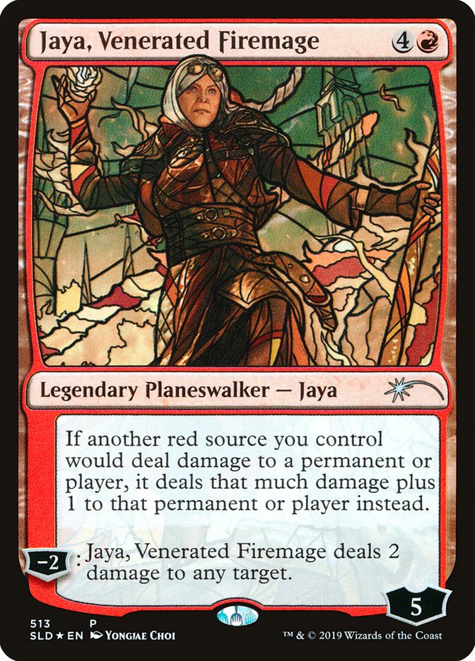 Jaya, Venerated Firemage (Stained Glass) [Secret Lair Drop Promos] | GrognardGamesBatavia