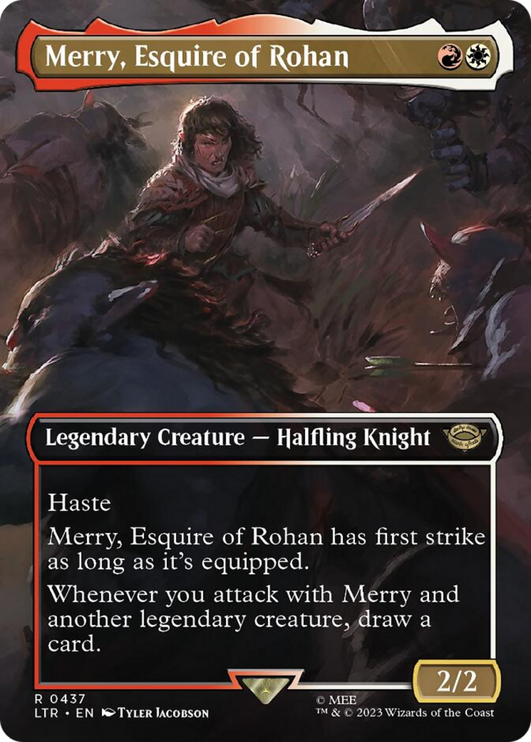 Merry, Esquire of Rohan (Borderless Alternate Art) [The Lord of the Rings: Tales of Middle-Earth] | GrognardGamesBatavia