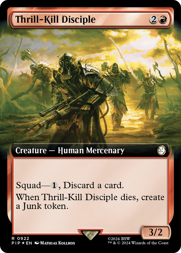 Thrill-Kill Disciple (Extended Art) (Surge Foil) [Fallout] | GrognardGamesBatavia