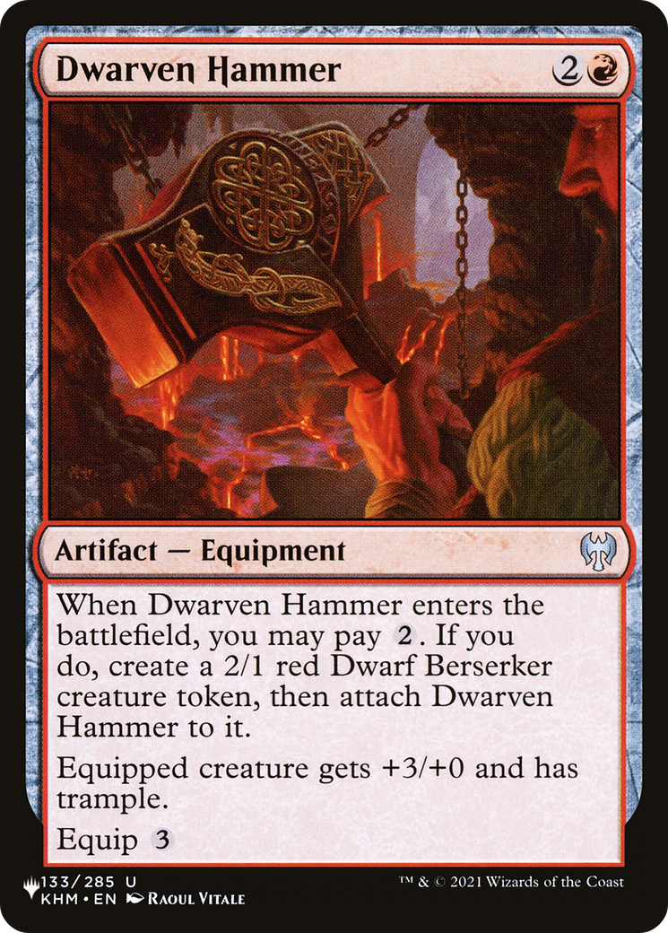 Dwarven Hammer [The List Reprints] | GrognardGamesBatavia