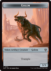 Golem (0014) // Golem (0015) Double-Sided Token [Aetherdrift Tokens] | GrognardGamesBatavia