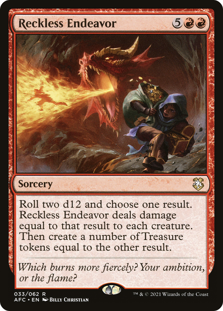 Reckless Endeavor [Dungeons & Dragons: Adventures in the Forgotten Realms Commander] | GrognardGamesBatavia