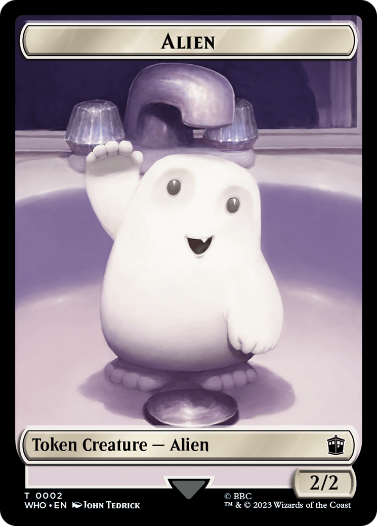 Alien // Mark of the Rani Double-Sided Token [Doctor Who Tokens] | GrognardGamesBatavia