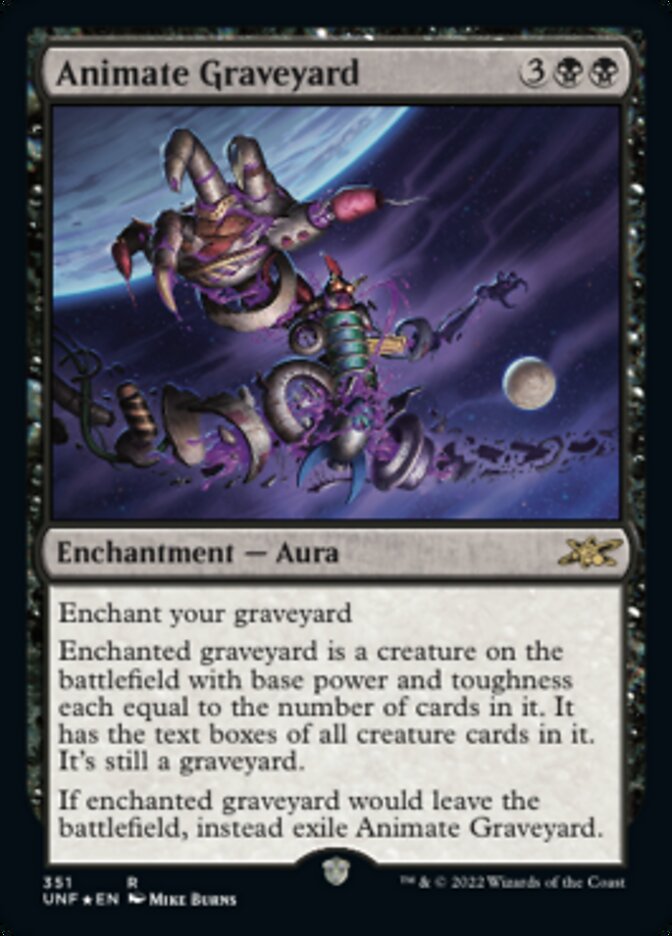 Animate Graveyard (Galaxy Foil) [Unfinity] | GrognardGamesBatavia