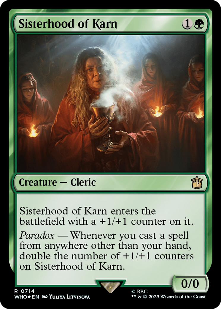 Sisterhood of Karn (Surge Foil) [Doctor Who] | GrognardGamesBatavia