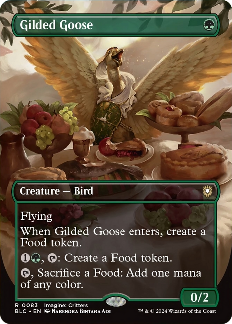 Gilded Goose (Borderless) [Bloomburrow Commander] | GrognardGamesBatavia