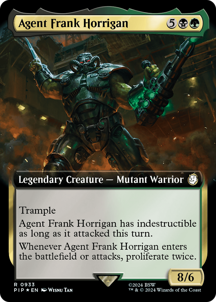 Agent Frank Horrigan (Extended Art) (Surge Foil) [Fallout] | GrognardGamesBatavia