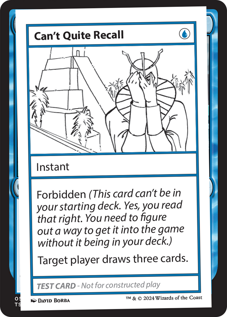 Can't Quite Recall [Mystery Booster 2 Playtest Cards] | GrognardGamesBatavia