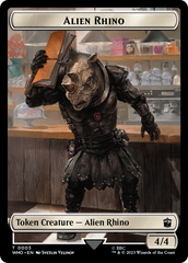 Alien Rhino // Cyberman Double-Sided Token [Doctor Who Tokens] | GrognardGamesBatavia