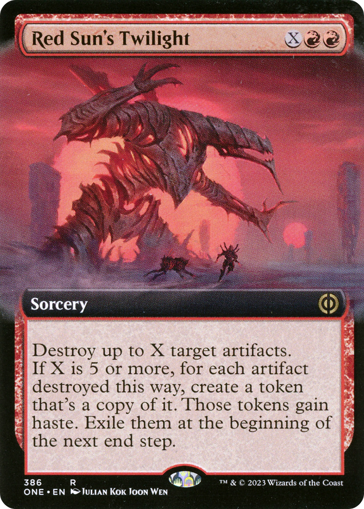 Red Sun's Twilight (Extended Art) [Phyrexia: All Will Be One] | GrognardGamesBatavia