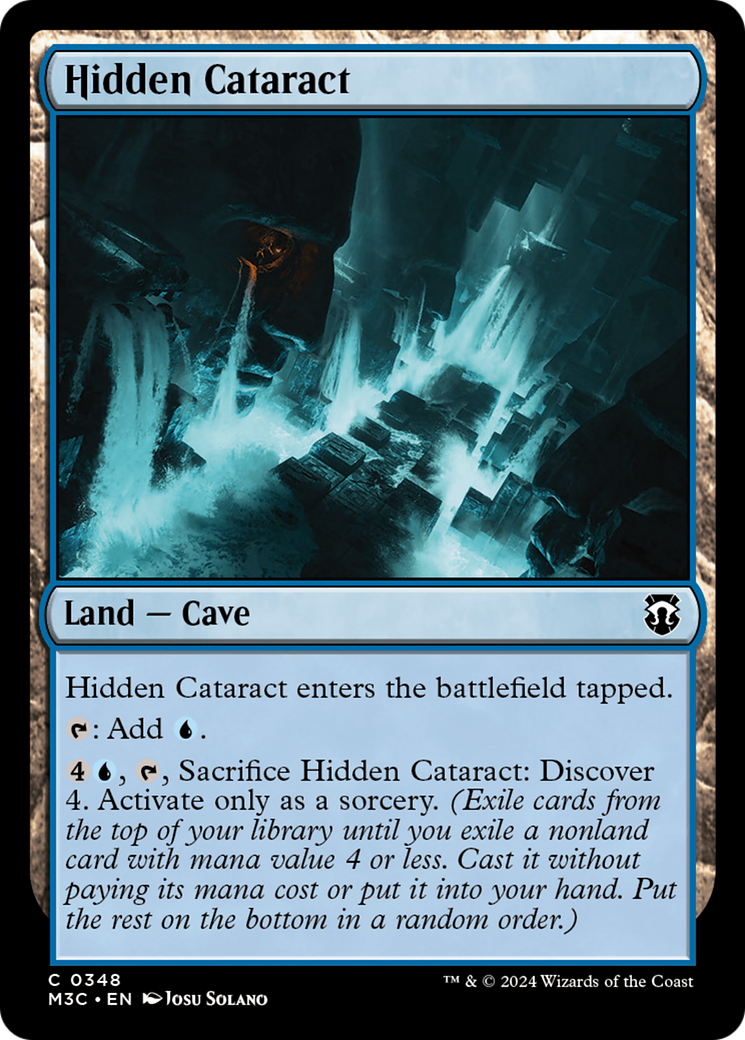 Hidden Cataract (Ripple Foil) [Modern Horizons 3 Commander] | GrognardGamesBatavia