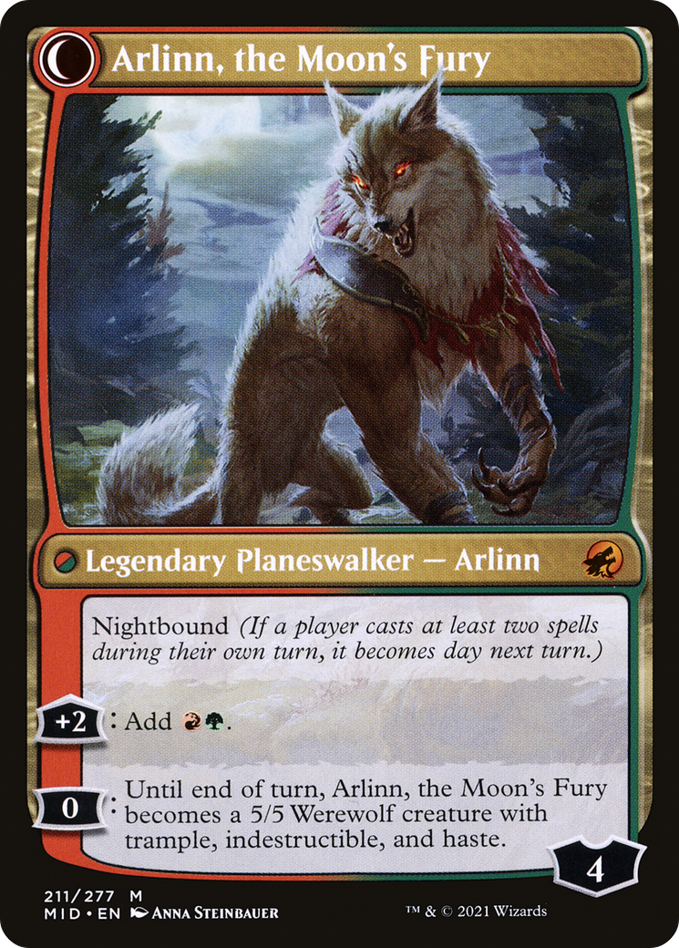 Arlinn, the Pack's Hope // Arlinn, the Moon's Fury [Secret Lair: From Cute to Brute] | GrognardGamesBatavia