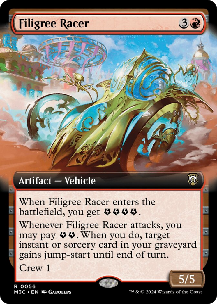 Filigree Racer (Extended Art) [Modern Horizons 3 Commander] | GrognardGamesBatavia