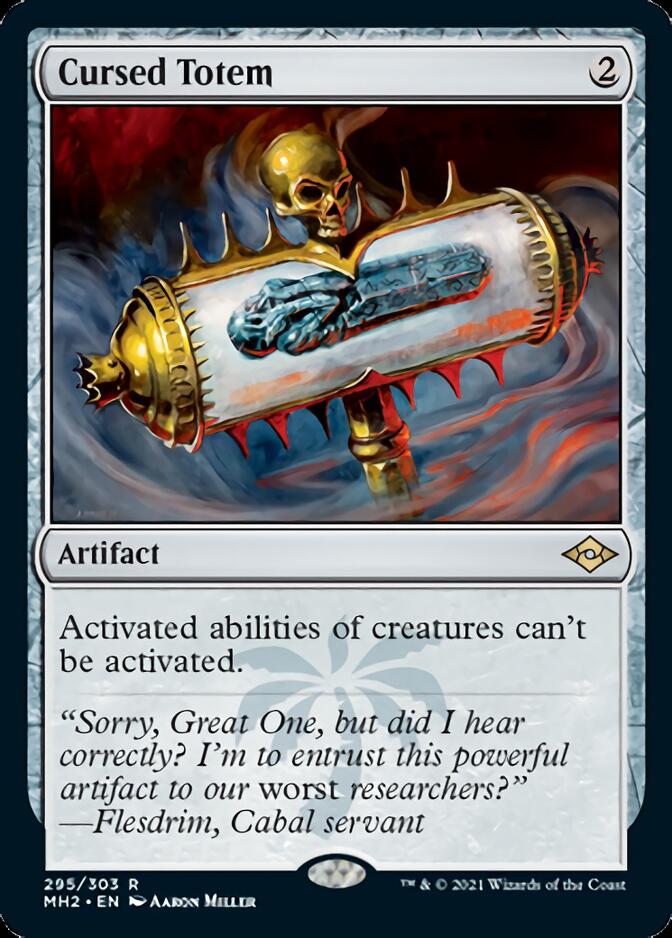 Cursed Totem (Foil Etched) [Modern Horizons 2] | GrognardGamesBatavia
