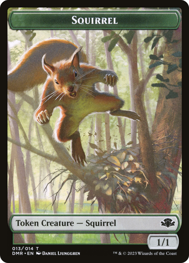 Squirrel Token [Dominaria Remastered Tokens] | GrognardGamesBatavia