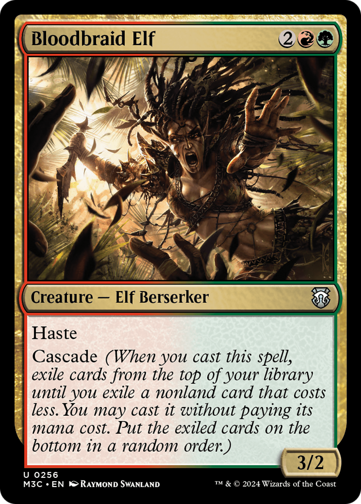 Bloodbraid Elf (Ripple Foil) [Modern Horizons 3 Commander] | GrognardGamesBatavia