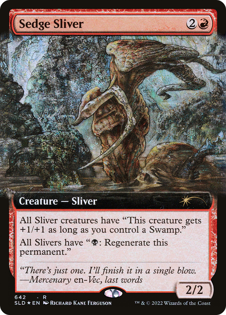 Sedge Sliver (Extended Art) [Secret Lair Drop Promos] | GrognardGamesBatavia