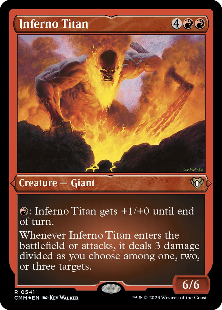 Inferno Titan (Foil Etched) [Commander Masters] | GrognardGamesBatavia