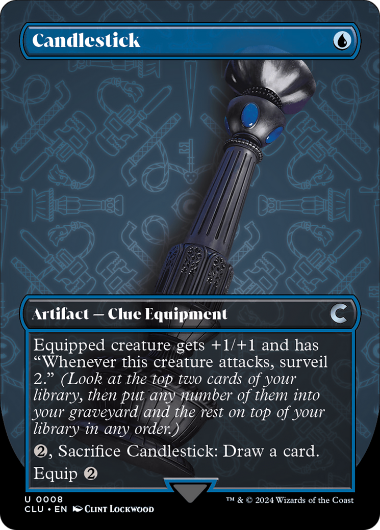 Candlestick (Borderless) [Ravnica: Clue Edition] | GrognardGamesBatavia