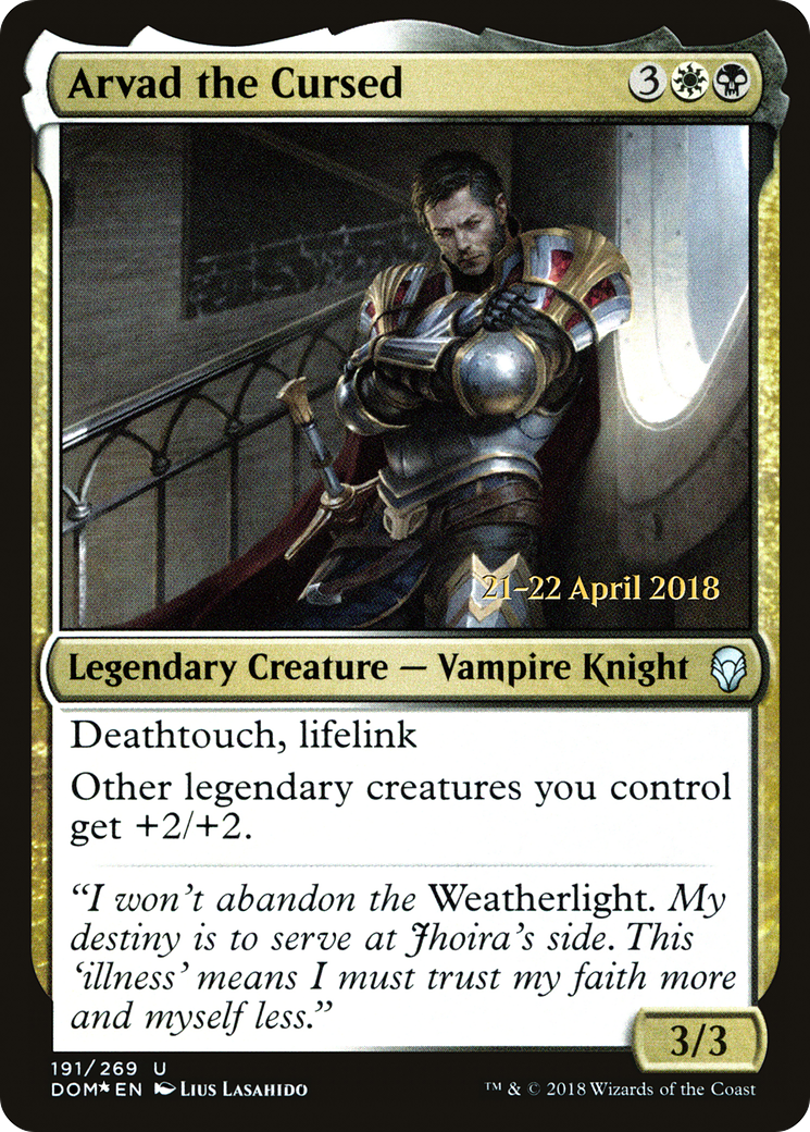 Arvad the Cursed [Dominaria Prerelease Promos] | GrognardGamesBatavia