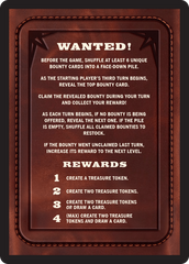 Bounty: The Outsider // Bounty Rules Double-Sided Token [Outlaws of Thunder Junction Commander Tokens] | GrognardGamesBatavia