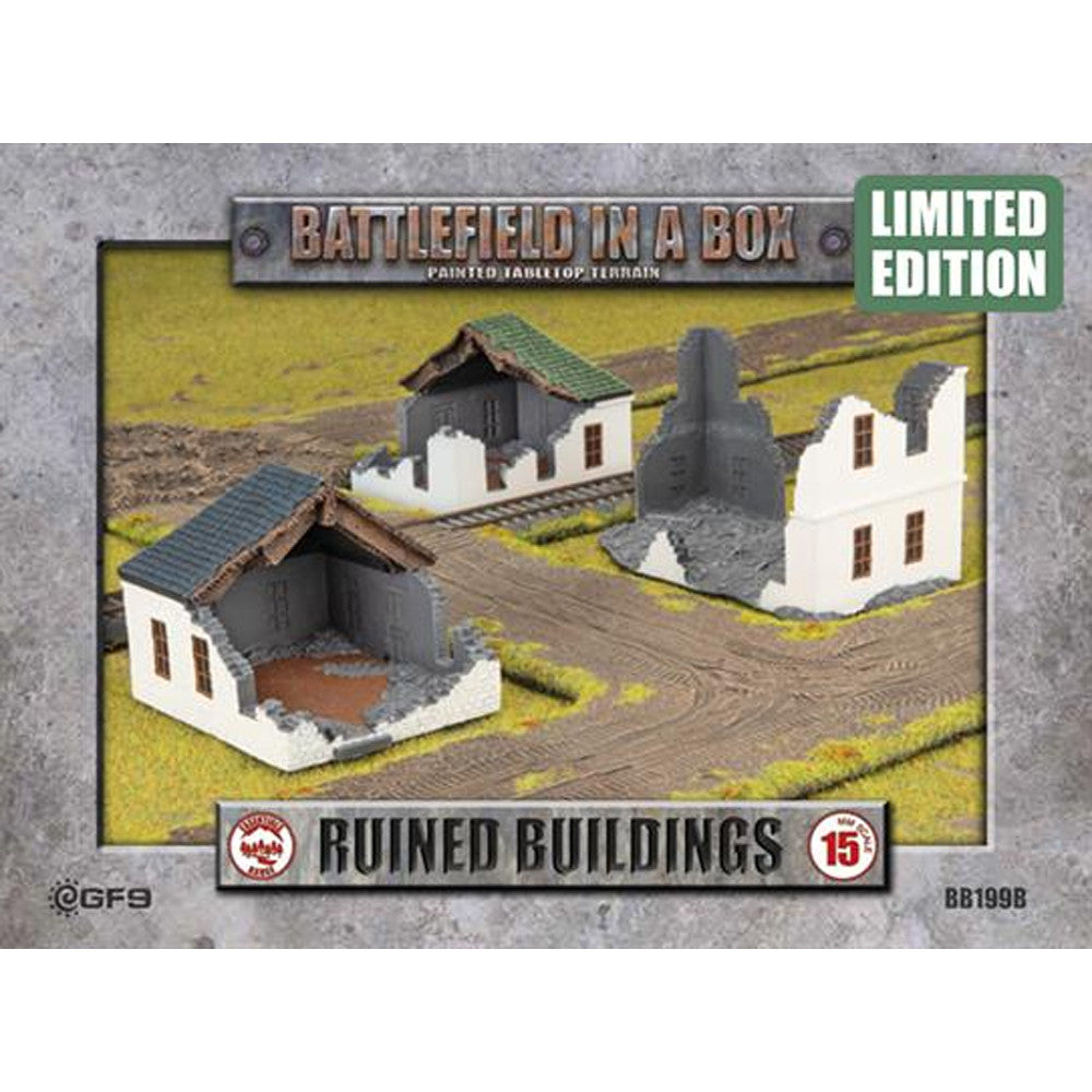 BB199B Battlefield in a Box: Ruined Buildings | GrognardGamesBatavia