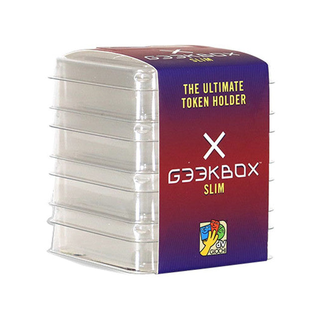 Geekbox Clear Plastic Token Storage Slim (4pk) | GrognardGamesBatavia