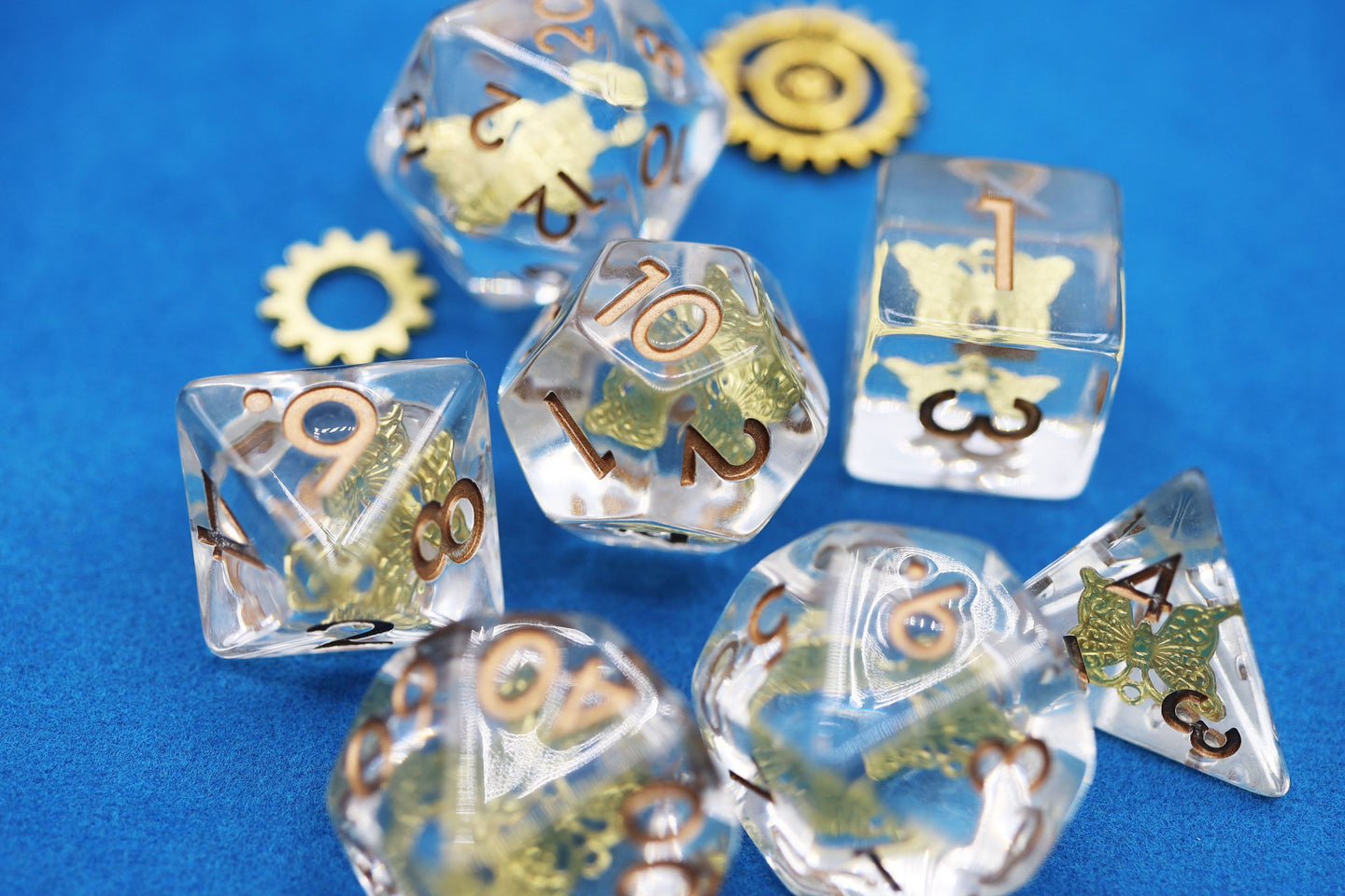 Gilded Butterfly RPG Dice Set | GrognardGamesBatavia