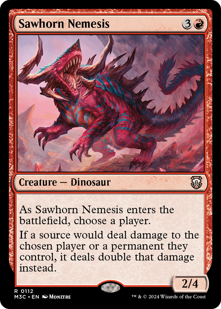 Sawhorn Nemesis [Modern Horizons 3 Commander] | GrognardGamesBatavia